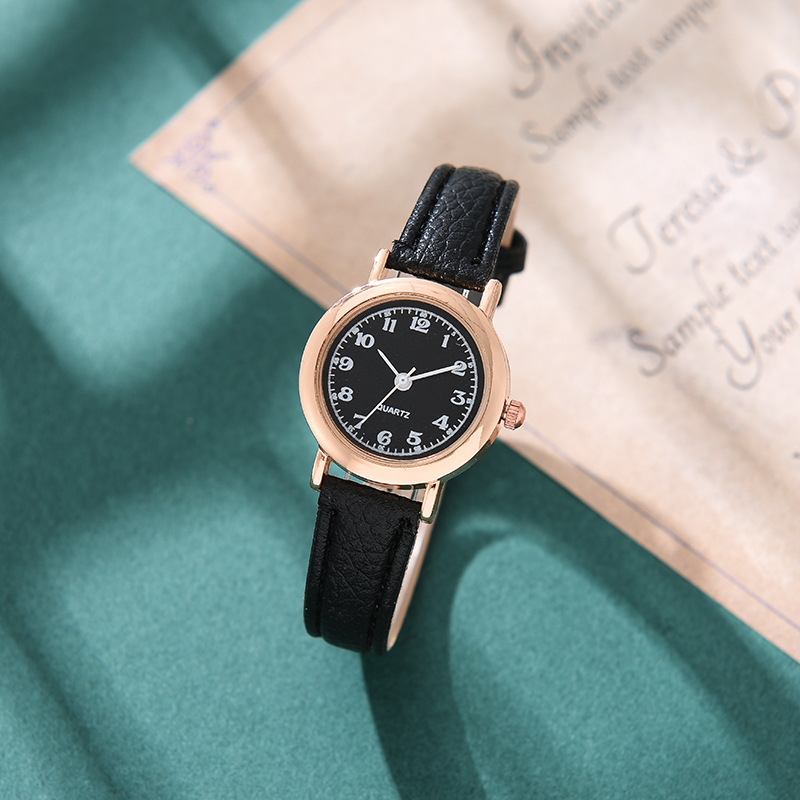 【Factory Store】Trending Academic Style Women's Watch with Slim Strap, Small Dial - Perfect for Students and Exams. Chic, Minimalist, Literary Design with Leather Strap. Compact and Stylish..