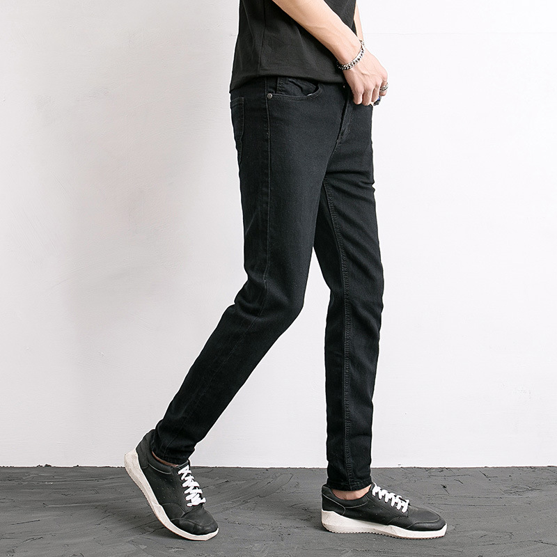 [HCM]QUẦN JEANS NAM ĐEN BASIC TRƠN + ÁO THUN TRƠN NGẪU NHIÊN (MUA RIÊNG)