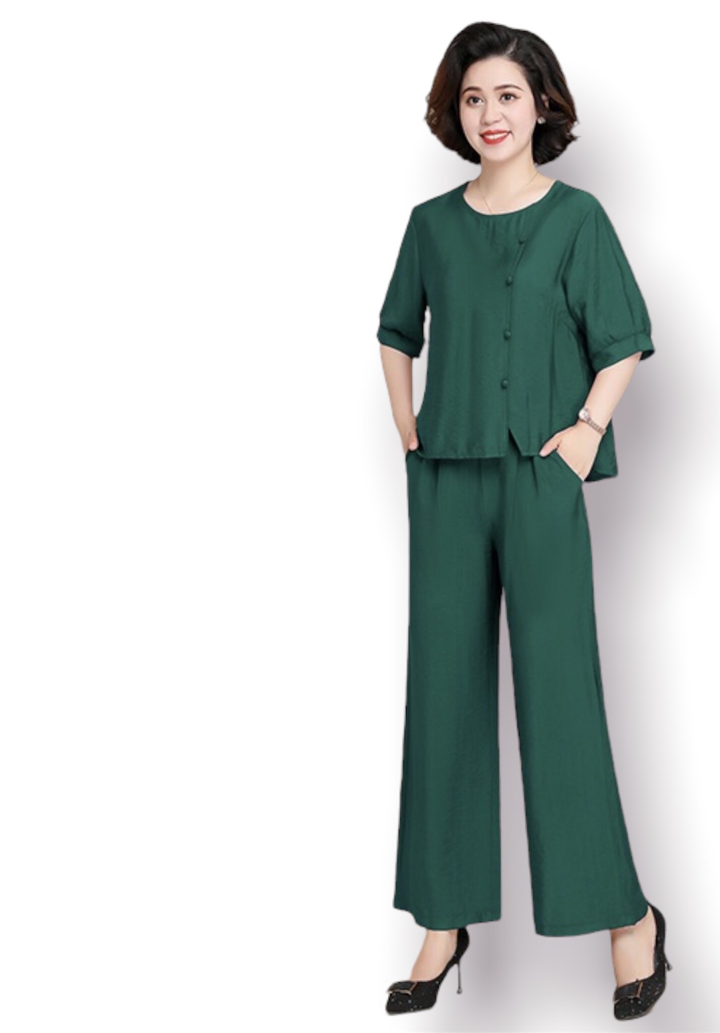set bộ trung niên cao cấp(thời trang trung niên Aniagreen) TV06-322