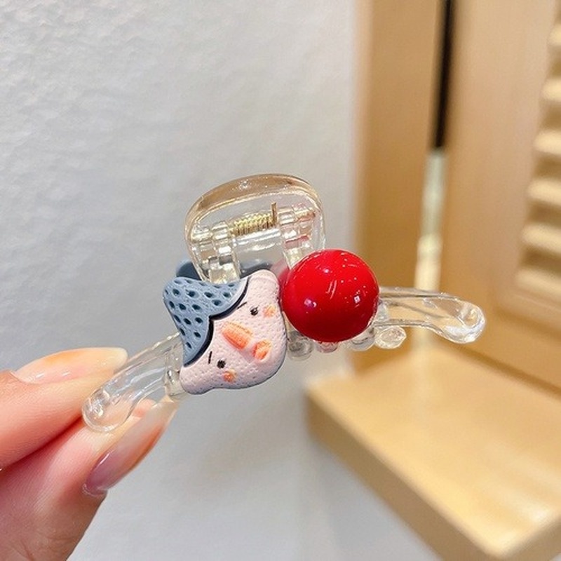 Gấp tóc nhựa trong 6cm icon human