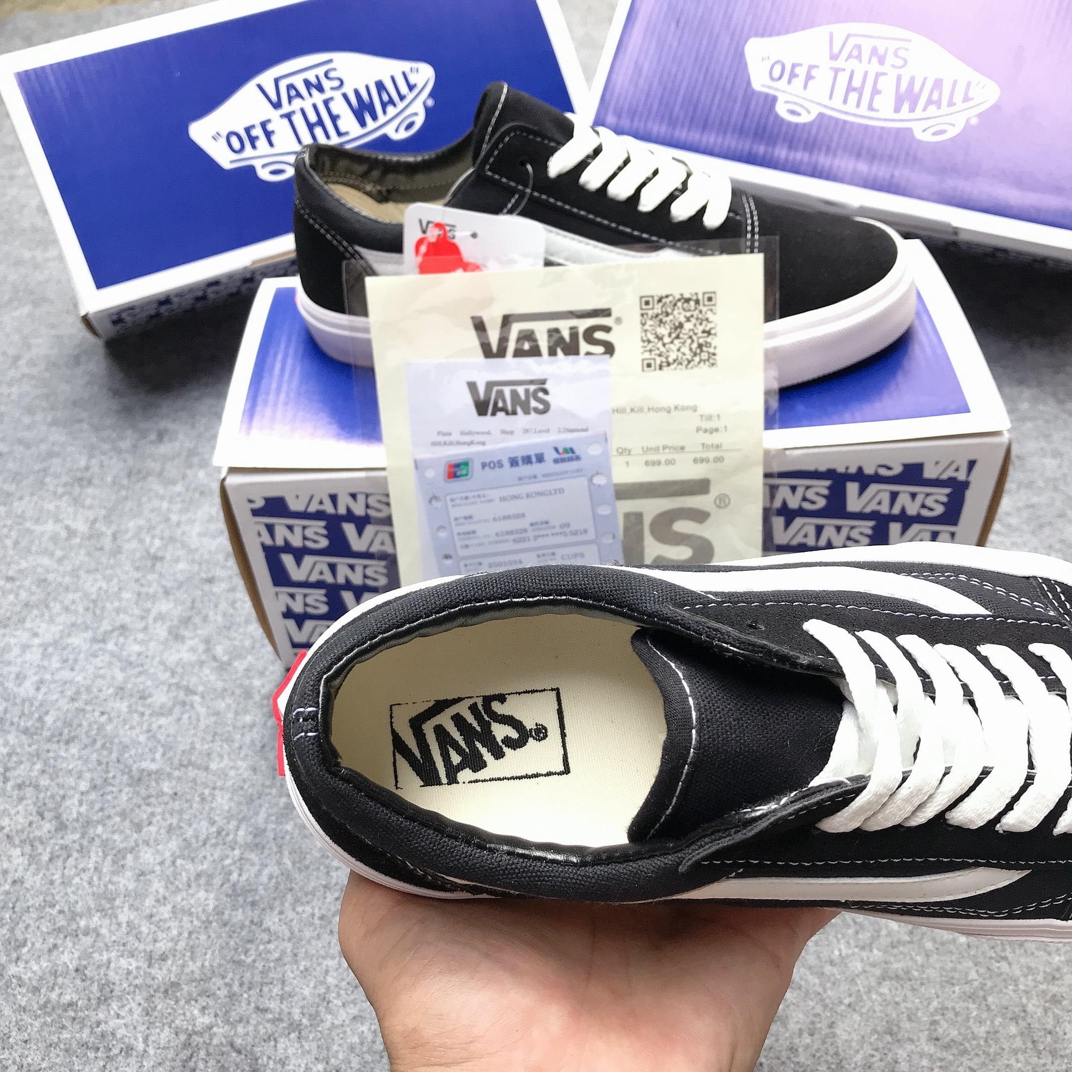 [Fullbox, Bill + Tất] Giày thể thao Vans Old Skool đen 36-43