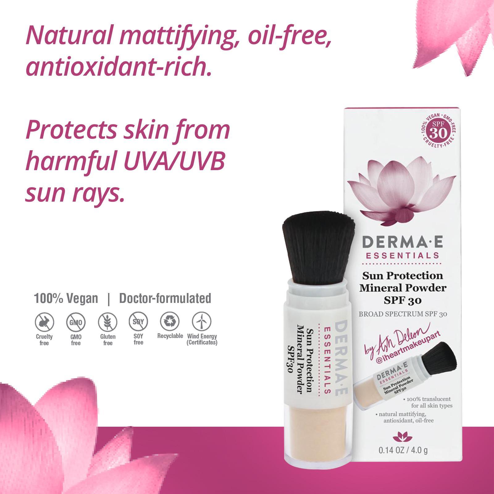 derma e essentials sun protection mineral powder spf 30