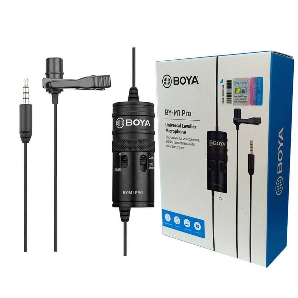 Micro cài áo có dây boya by-m1 pro