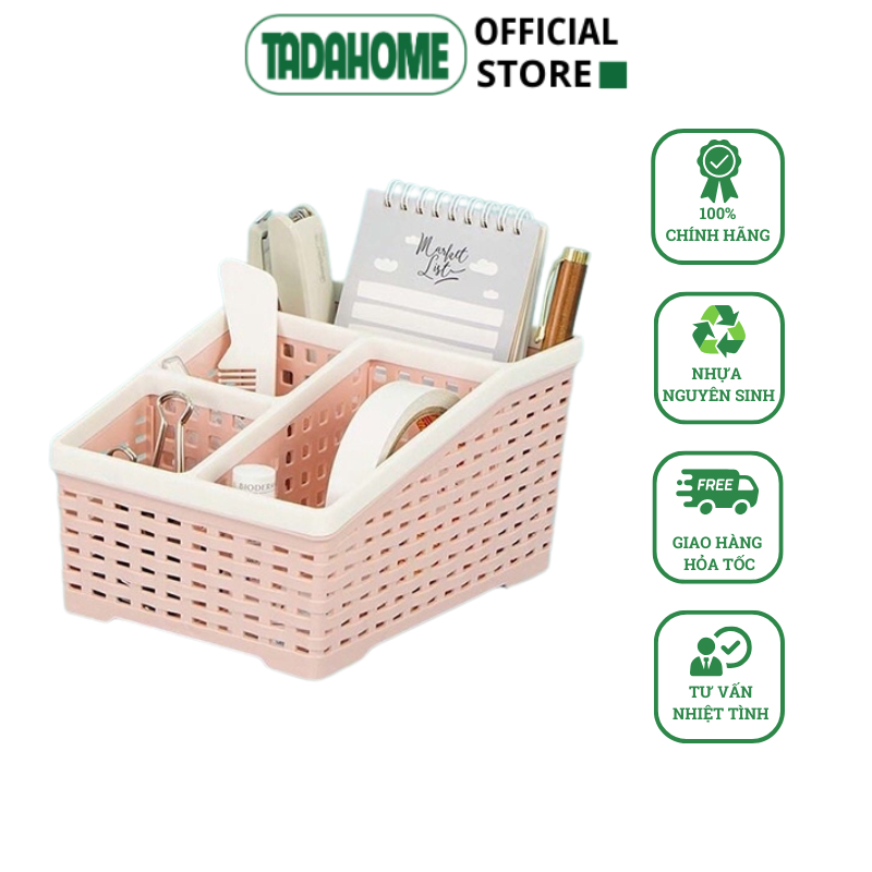 Khay Đựng Đồ Chia Ngăn, Khay Nhựa 4 Ngăn Đựng Bút Viết, Đựng Đồ Đa Năng VIỆT NHẬT 5688 - TADAHOME