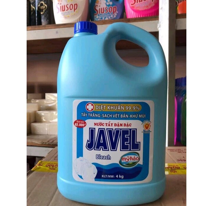 Nước tẩy JAVEL MỸ HẢO 4KG
