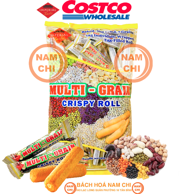 [GÓI 1.25KG] Bánh Ngũ Cốc Giàu Dinh Dưỡng, Ăn Kiêng, Bổ Sung Chất Xơ, Multi Grain Crispy Roll - Đài Loan