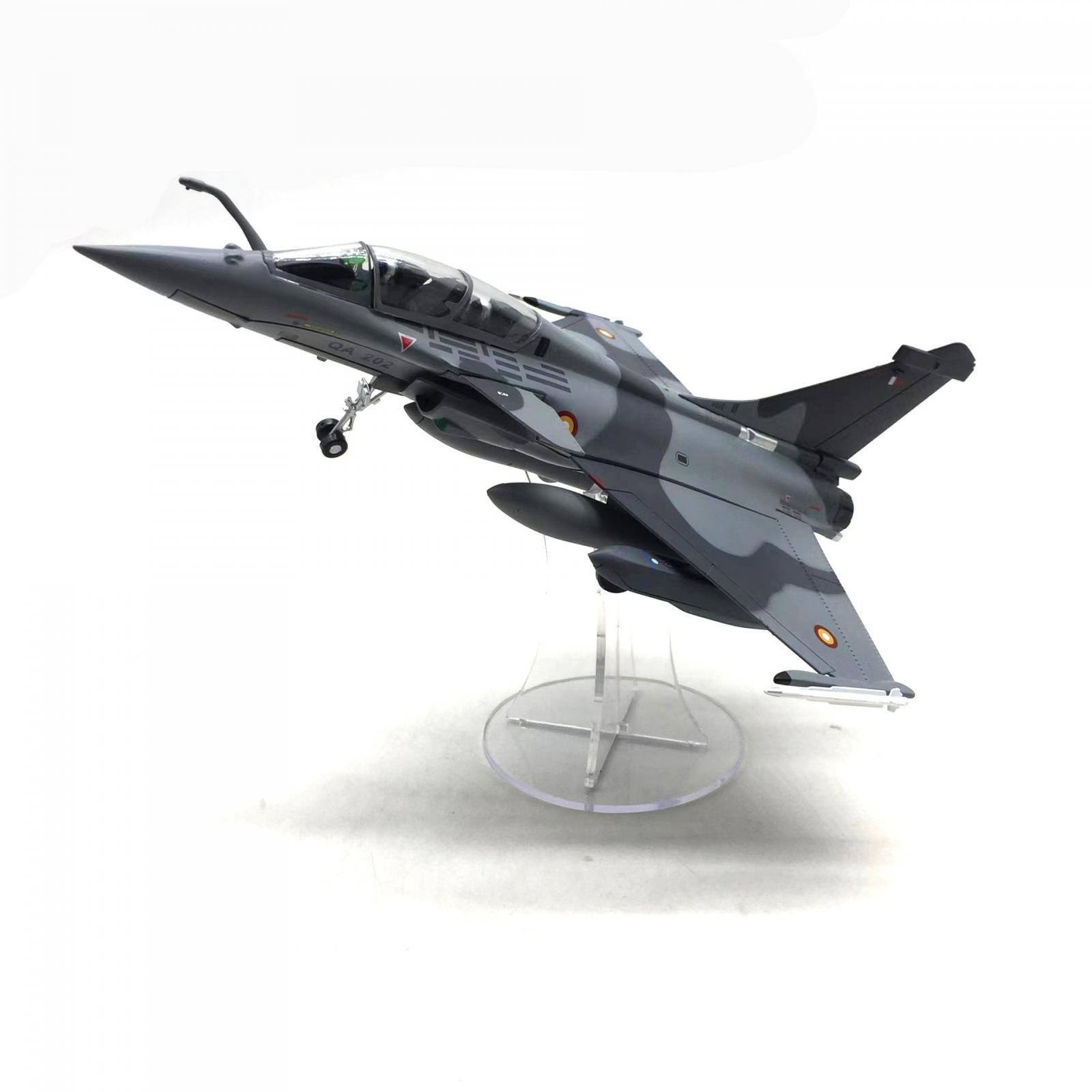 Segolike Alloy 1/72 Rafale B Fighter Airplane Model Souvenir Collectables with Display Stand for TV Cabinet Cafe Bookshelf Bedroom Home