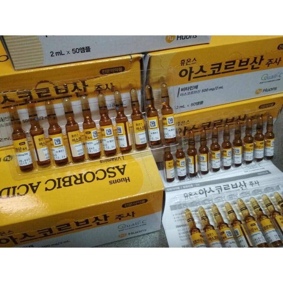 Hộp 50 ống Vitamin C Hàn quốc (5 vỉ)