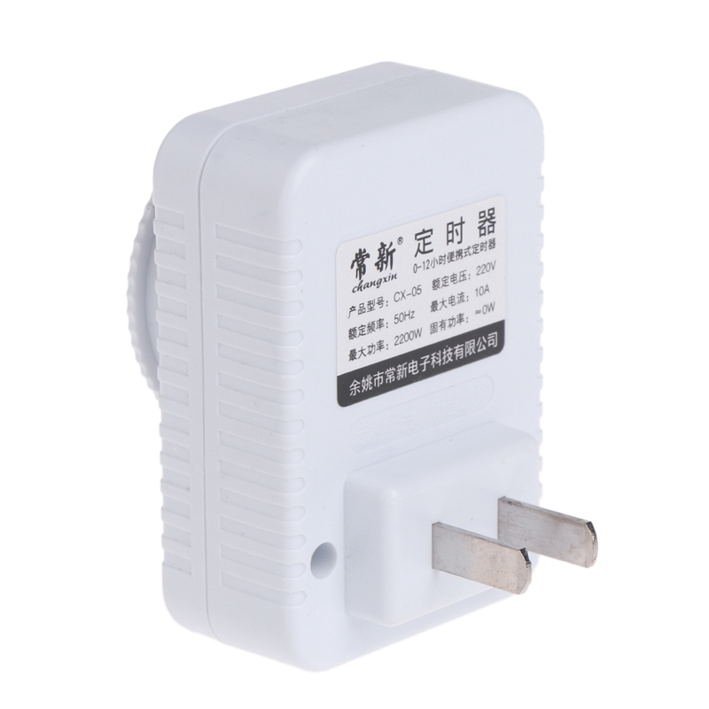 12 Hours Plastic Cyclics Timer Switches Kitchen Timers Outlet Loop Universal Timing Socket Mechanical Timers 220V