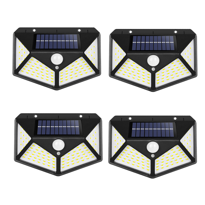 Solar Wall Light Outdoor Lighting No Wiring LED Creative Wall Garden Light Waterproof Human Induction Street Light
