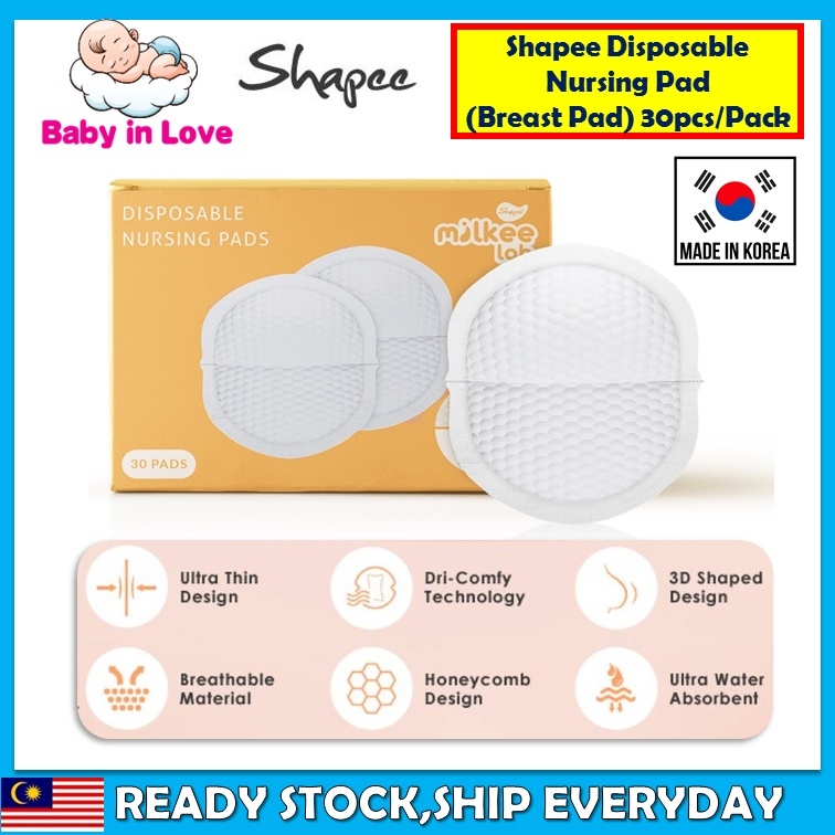 ✈ Local delivery✈ 】 Lacy Disposable Breast Pads 36pcs / Lacte BreastPad  36pcs/Shapee Nursing Pad 30pcs