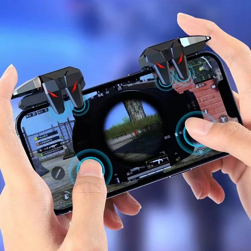BlueWow Kích Hoạt Trò Chơi Di Động G21 Cho Bộ Điều Khiển Điện Thoại Chơi Game PUBG Cần Điều Khiển Chơi Game Hợp Kim Bắn Súng L1R1 Nút Phím