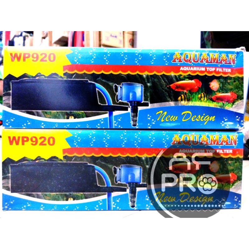 Pompa Aquarium Box filter Lengkap AQUAMAN WP 920