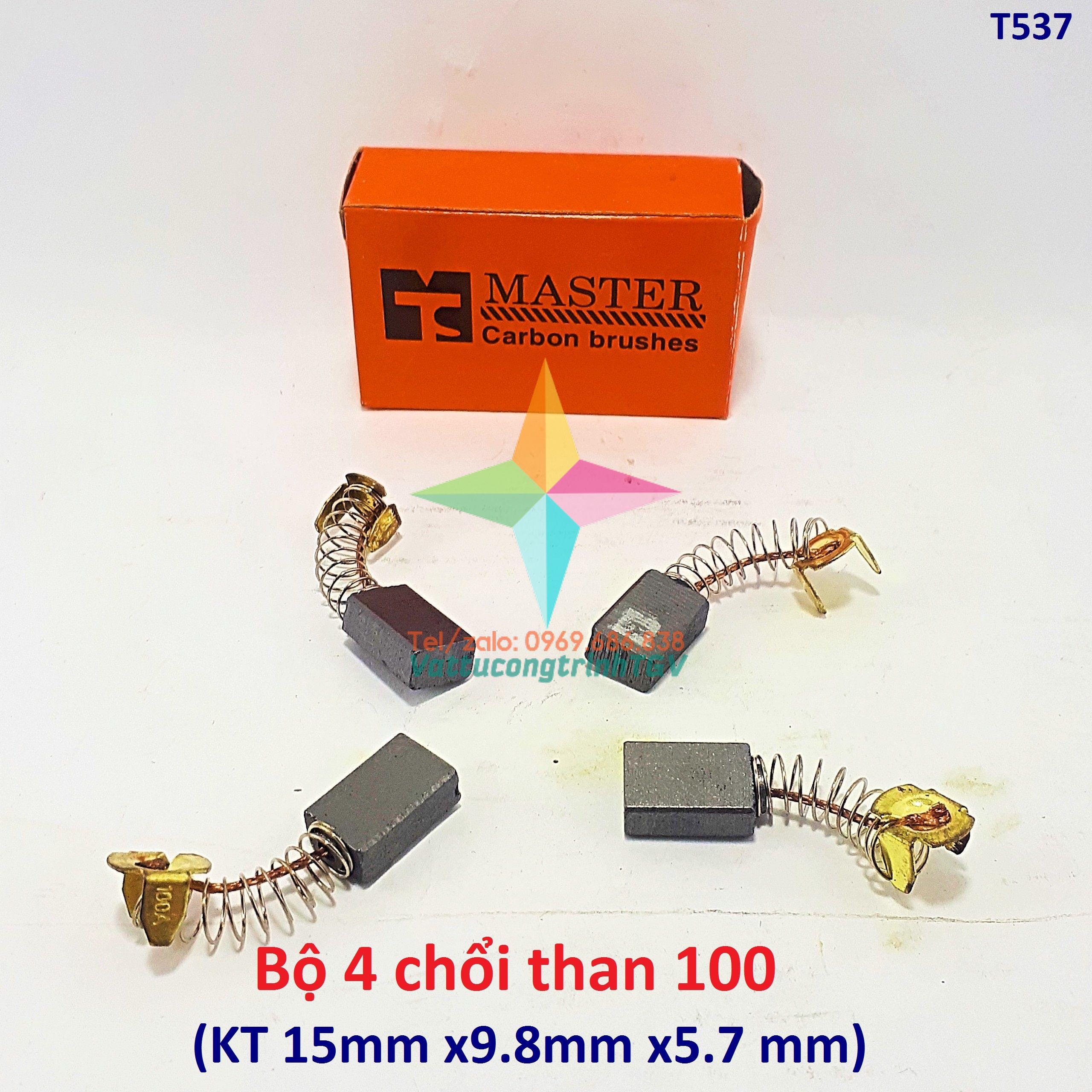 Bộ 4 chổi than dùng cho máy khoan, cắt