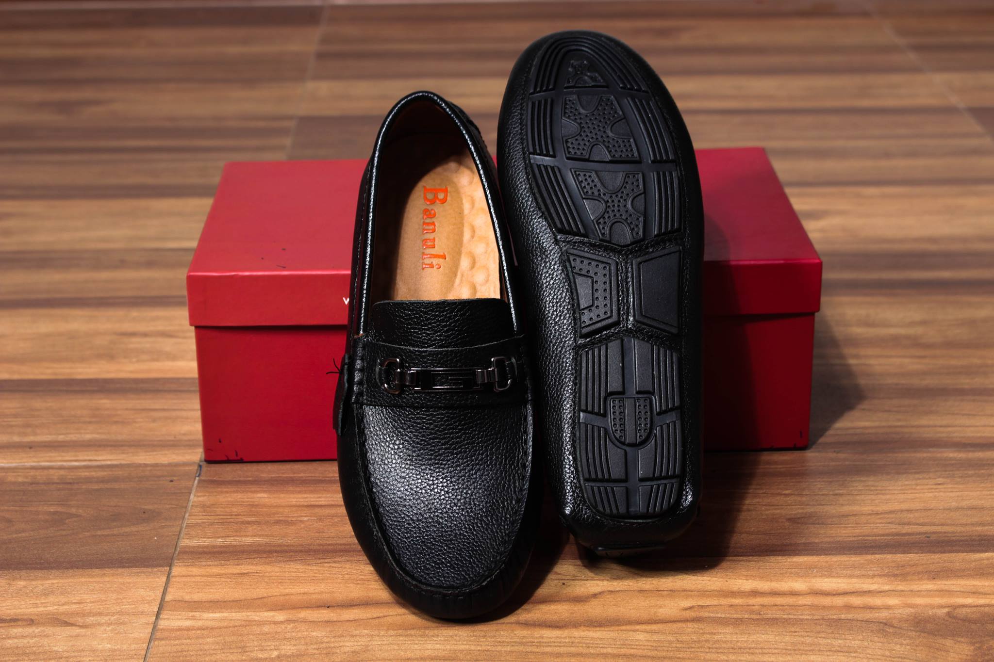 Giày Lười Banuli Nam Da C4ML2T0 - Kiểu Slip-Ons (Moccasins construction)