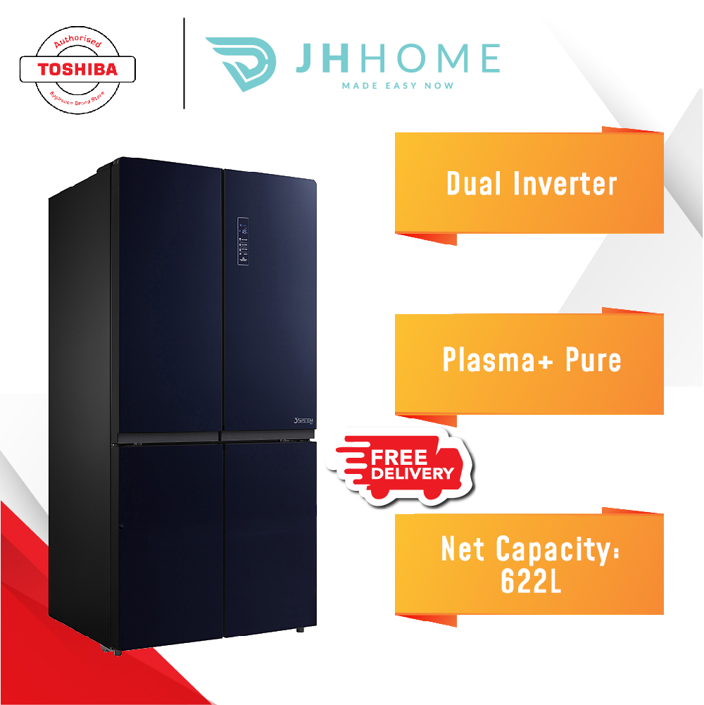 Toshiba 648L MultiDoor Dual Inverter Refrigerator GRRF646WEPGY(24