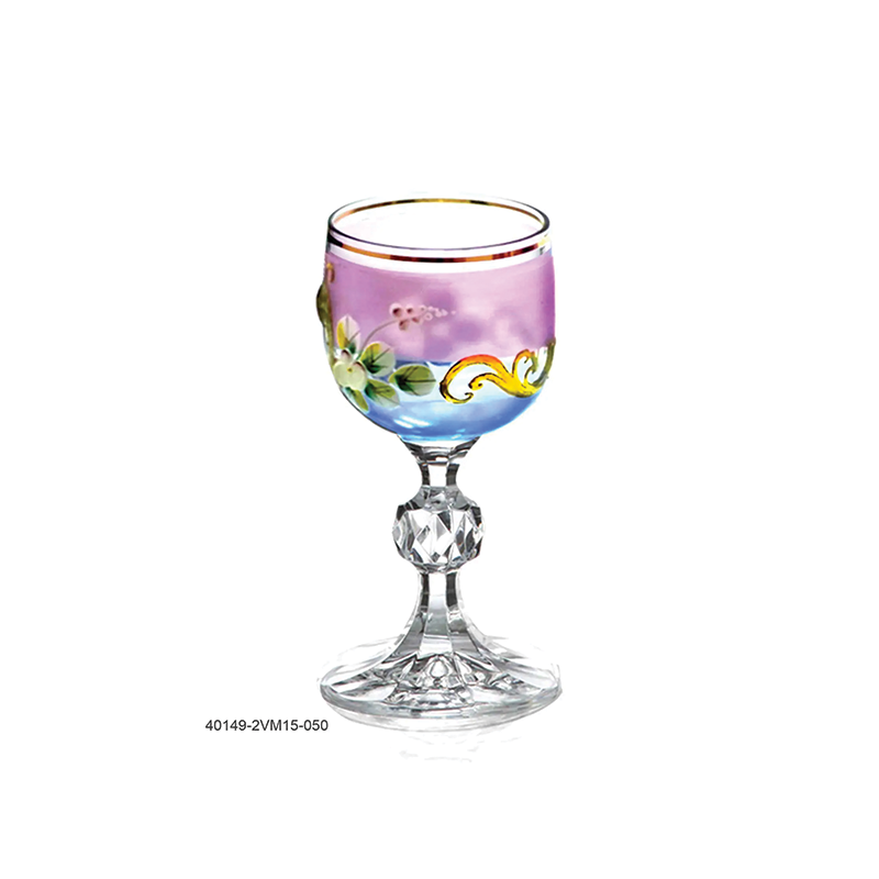 Bộ 6 ly rượu mạnh kiểu dáng cổ điển, đế ly chân táo 40149 50ml