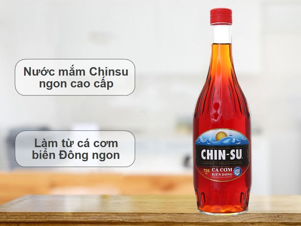 Nước mắm Chinsu cá cơm biển đông 20 độ đạm chai 720ml Chinsu cá cơm 720ml