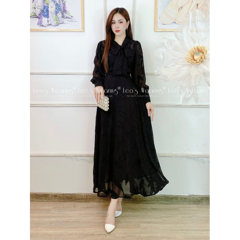 B796 LEOSWEARING set váy 3 món dáng dài