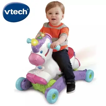 toddler riding unicorn