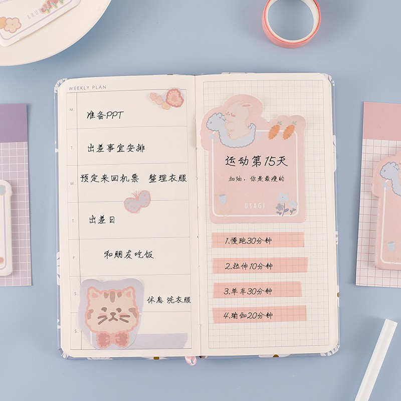 Giấy note ghi nhớ hình ảnh đáng yêu