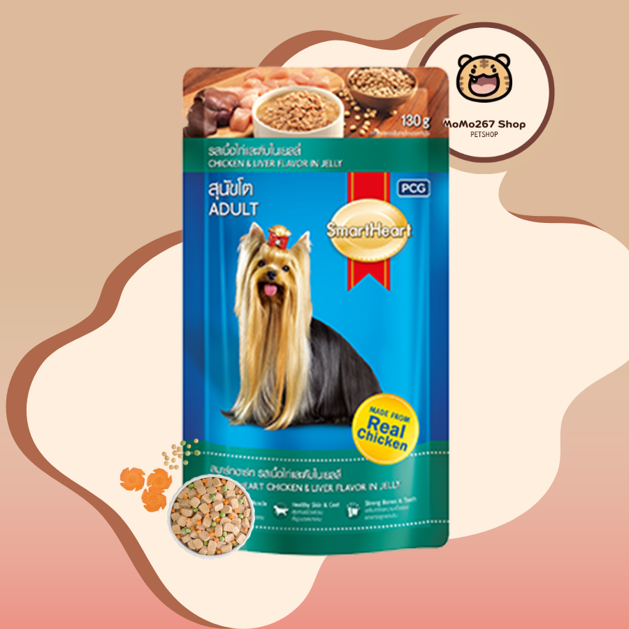 Pate SmartHeart cho chó mọi lứa tuổi gói 130g