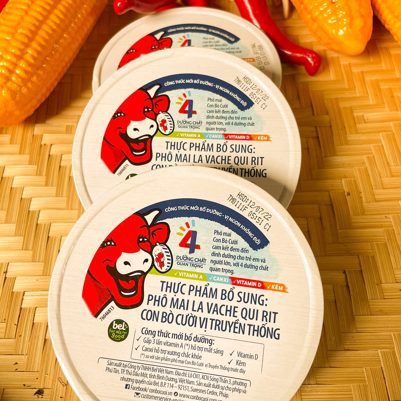 PHÔ MAI CON BÒ CƯỜI 112GR(8MIẾNG)