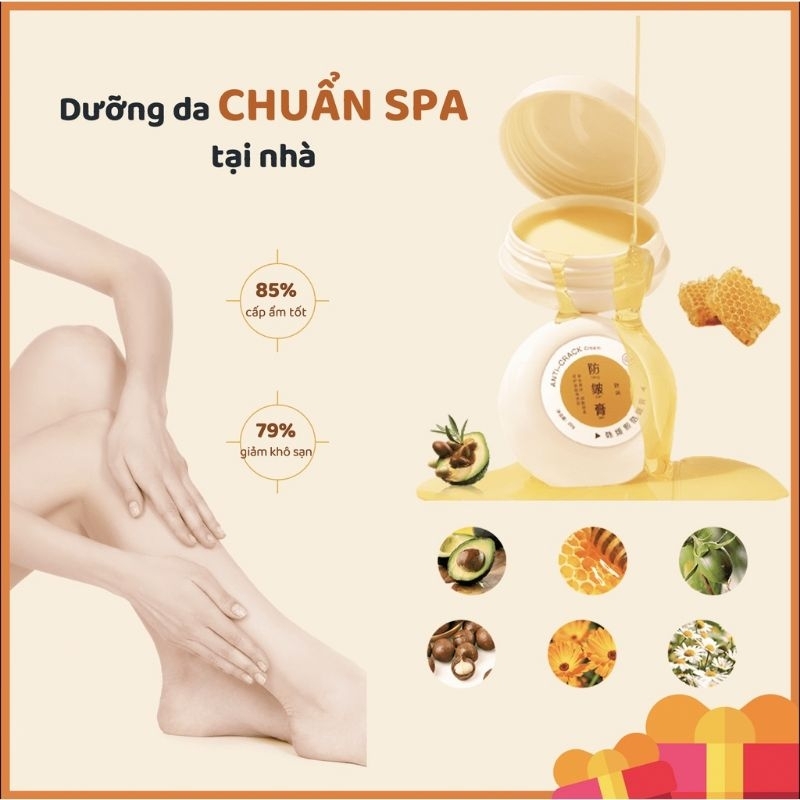 Kem giảm nứt môi gót chân tay 75g