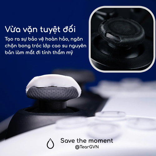 Bọc Analog Convex thế hệ mới Skull & Co cho tay cầm PS4 / PS5 / Switch Pro Controller - Vỉ 2 cặp