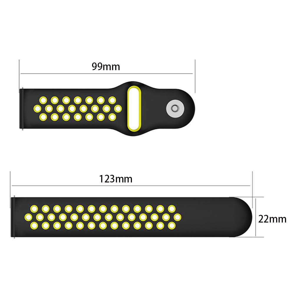Dây đeo thay thế băng silicon mềm 22mm cho haylou năng lượng mặt trời ls05/RT ls05s/RS3 ls04/rt2 LS10/GST