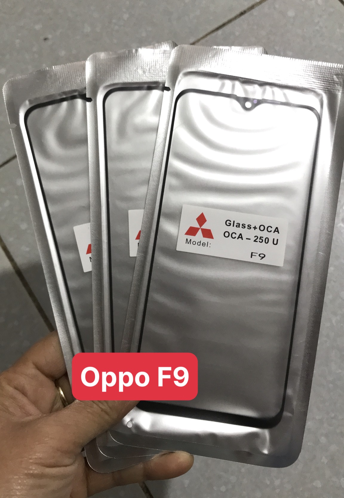 Kính ép Oppo F9 ( KÍnh ép màn hình liền keo)