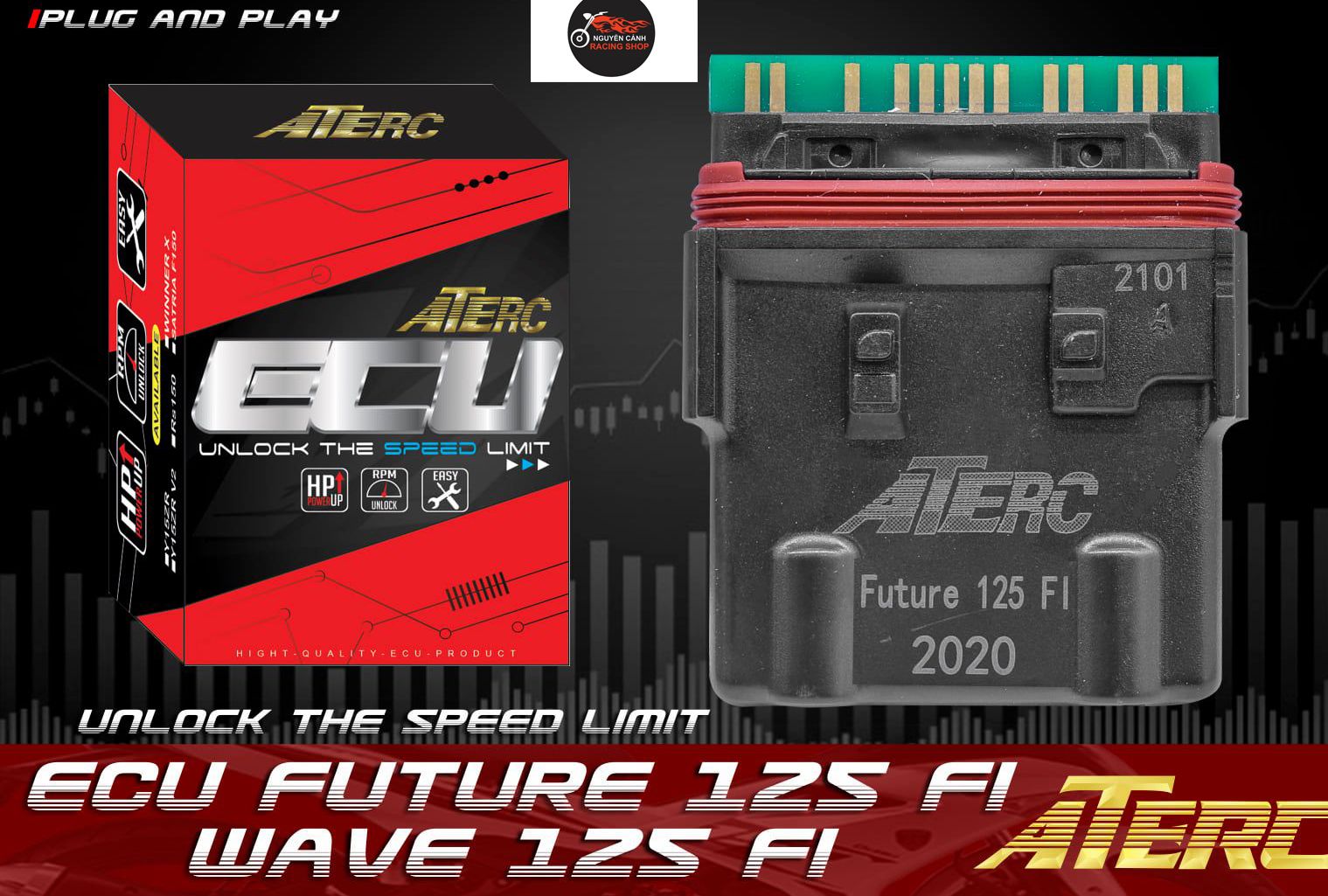Ic độ ate gắn xe future 125 fi xe wave 125 fi
