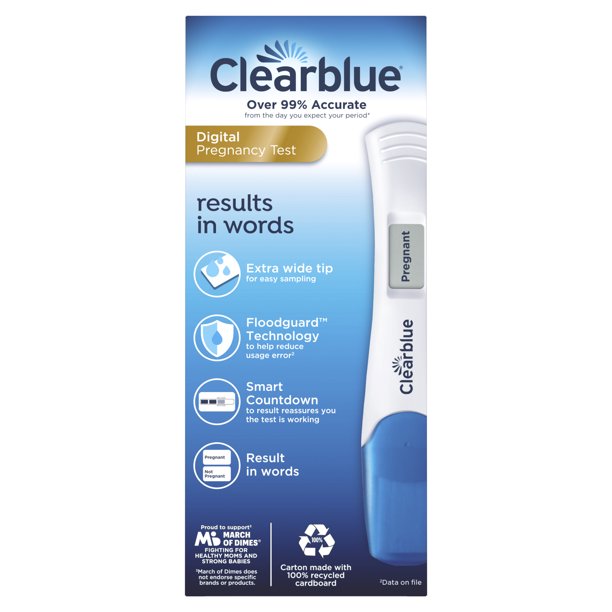 Clearblue Digital Pregnancy Test With Smart Countdown 3 Pregnancy