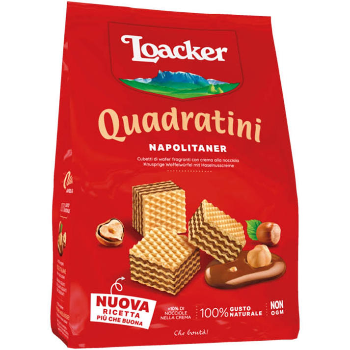 Loacker Quadratini Sponge Cake, 125Gr Pack