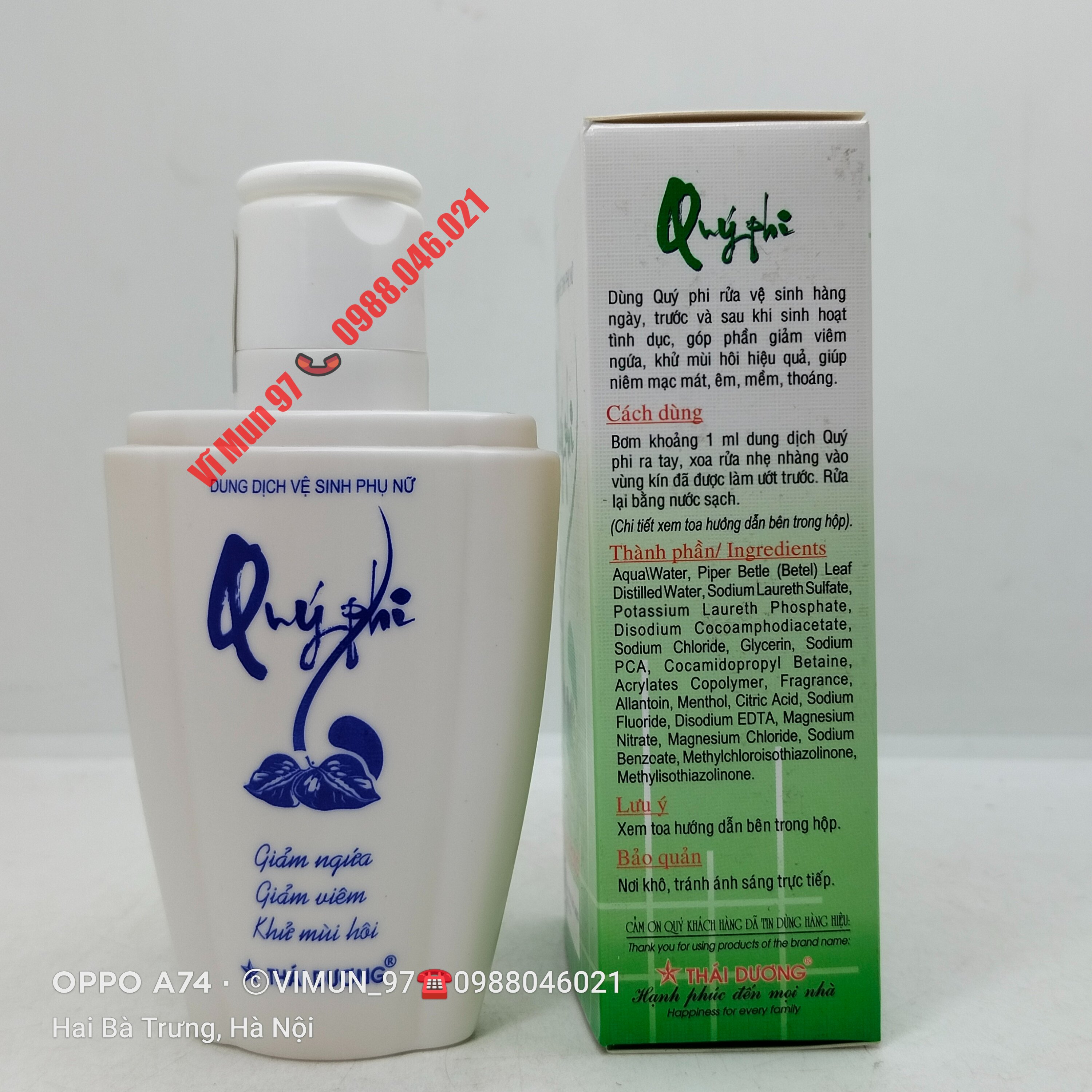 Dung dịch vệ sinh phụ nữ Quý Phi chai 120ml