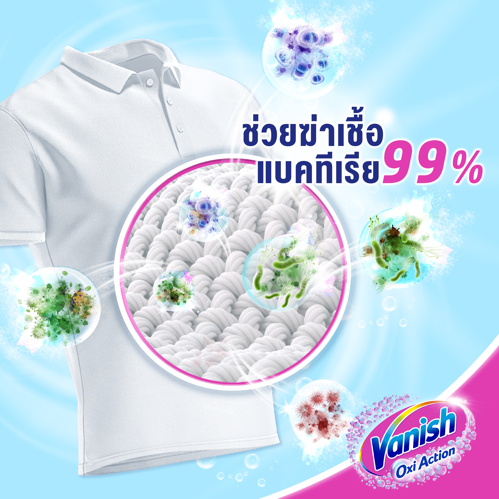 Vanish Powder [แพ็ค3] แวนิช ผลิตภัณฑ์ขจัดคราบอเนกประสงค์ สำหรับผ้าขาวและผ้าสี น้ำยาซักผ้าสี ซักผ้าขาว  800 กรัม