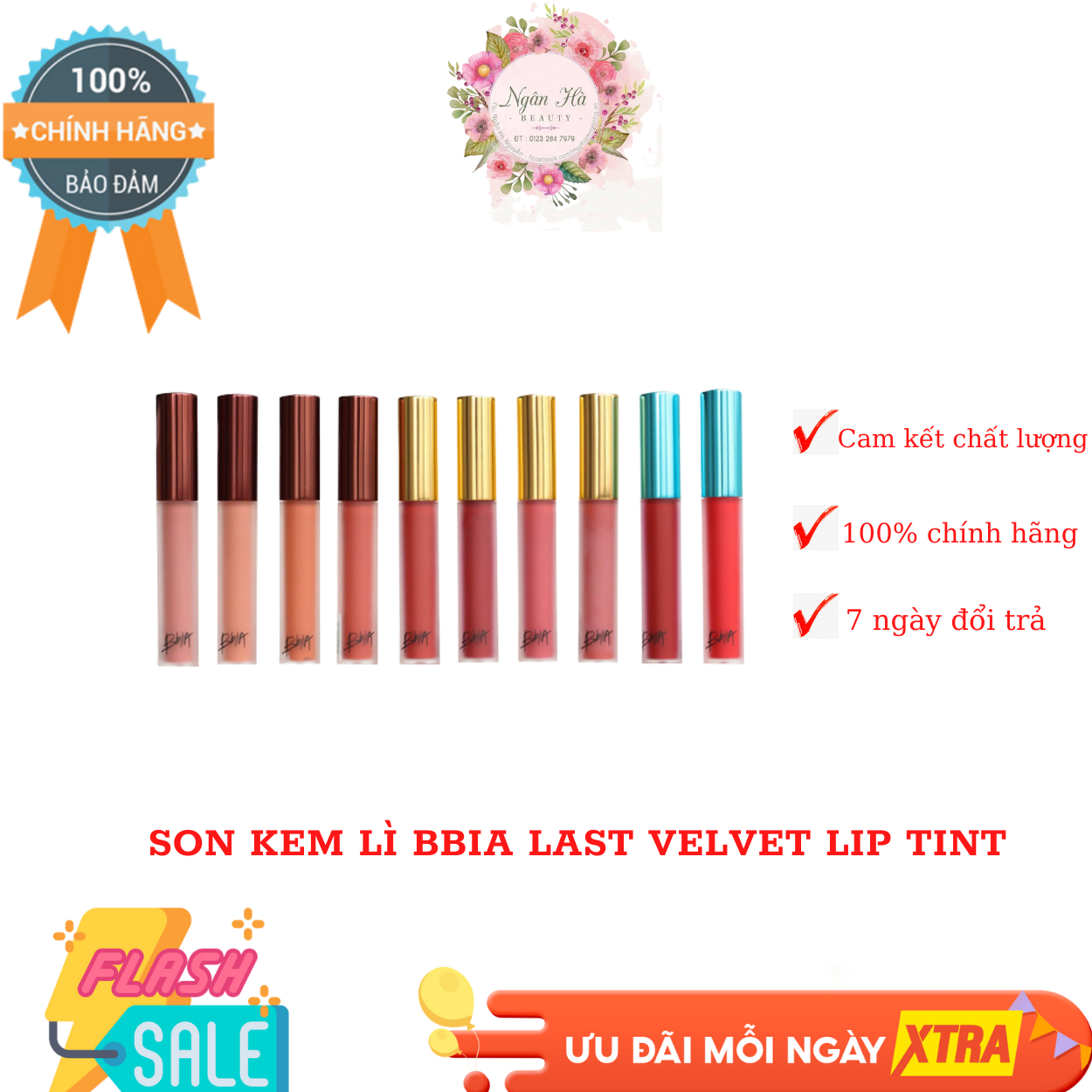 Son kem lì Bbia Last Velvet Lip Tint