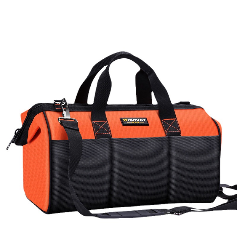 ZUOGUAN Multi functional tool kit, hand-held tool bag, thickened wear-resistant hardware repair kit, single shoulder canvas electrician bag
