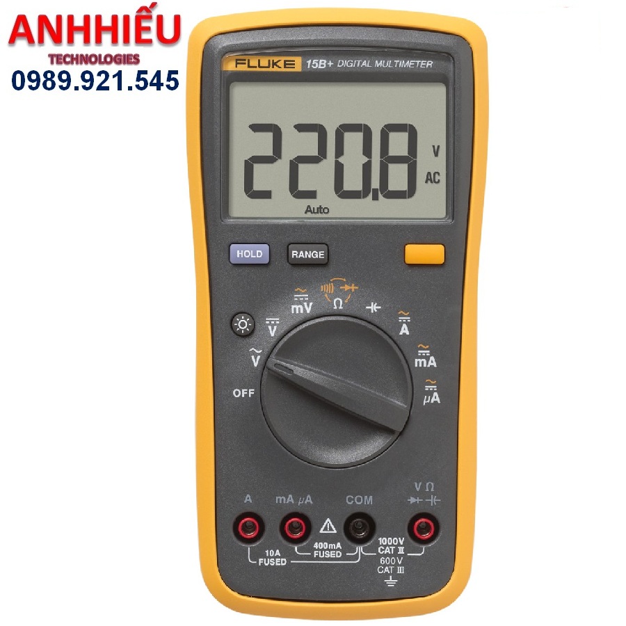 [chính hãng] Đồng hồ vạn năng FLUKE 15B+ Dây Taiwan