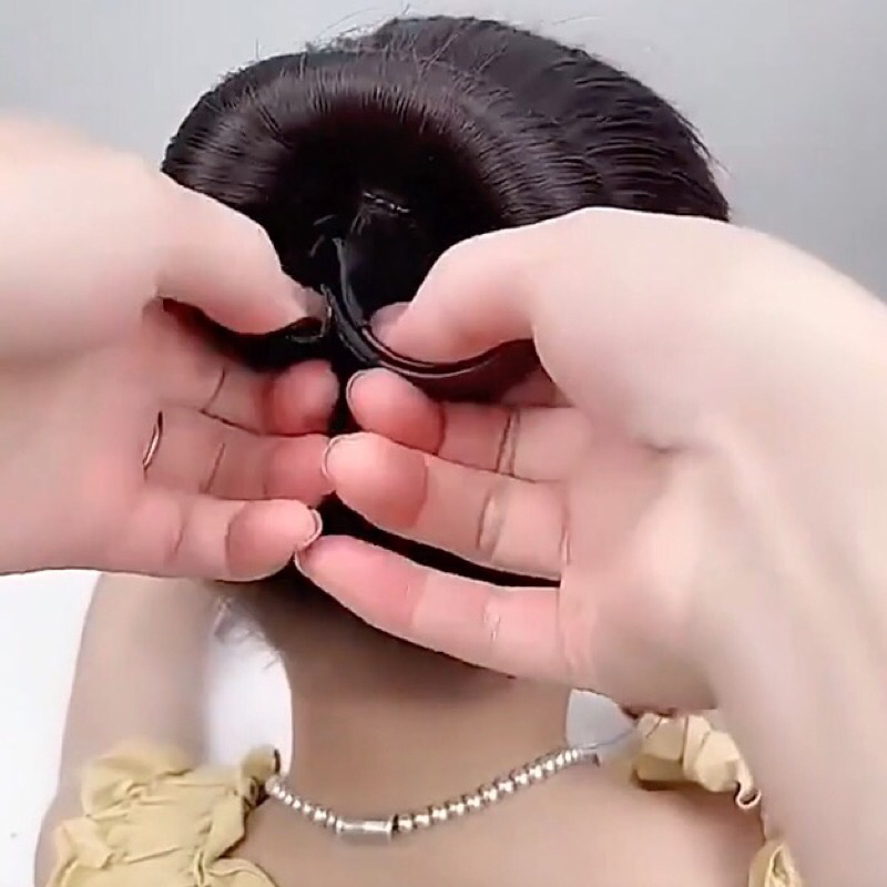 Thanh búi tóc củ tỏi - thanh đôi quấn tóc màu đen - sỉ lẻ
