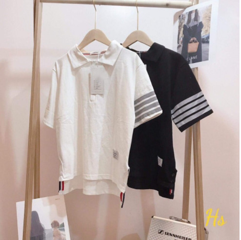 Áo polo cổ bẻ vạch tay HSU1