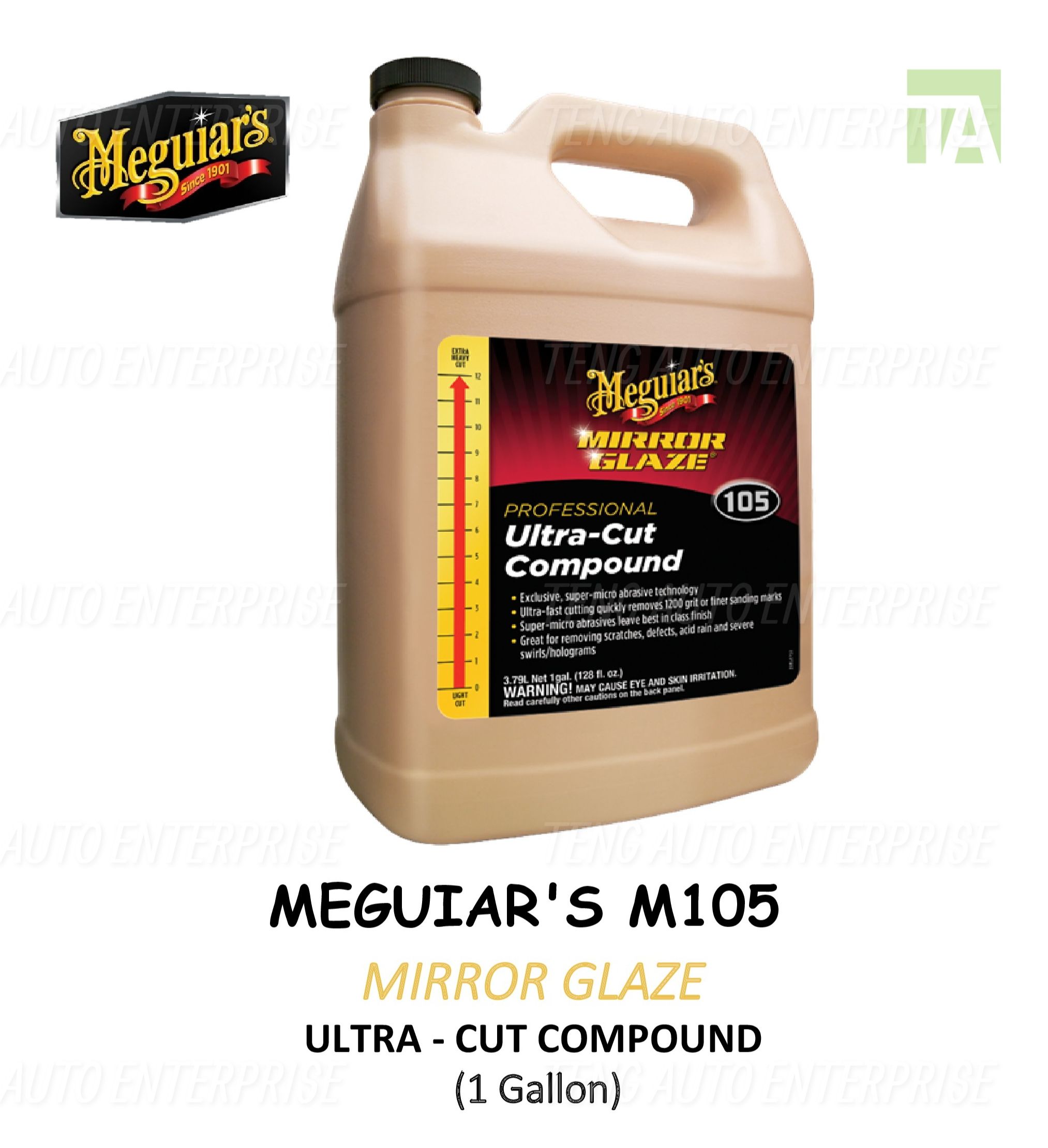 Meguiar's M105 Ultra - Cut Compound (1 Gallon ) | Lazada