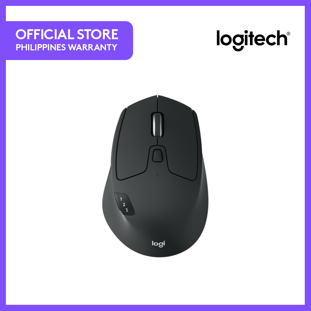 M720 Triathlon Multi-Device Wireless Mouse, Bluetooth, USB Receiver, 1000 DPI, 6 Programmable Buttons, 2-Year Battery, Compatible with Laptop, PC, Mac, iPadOS | Lazada