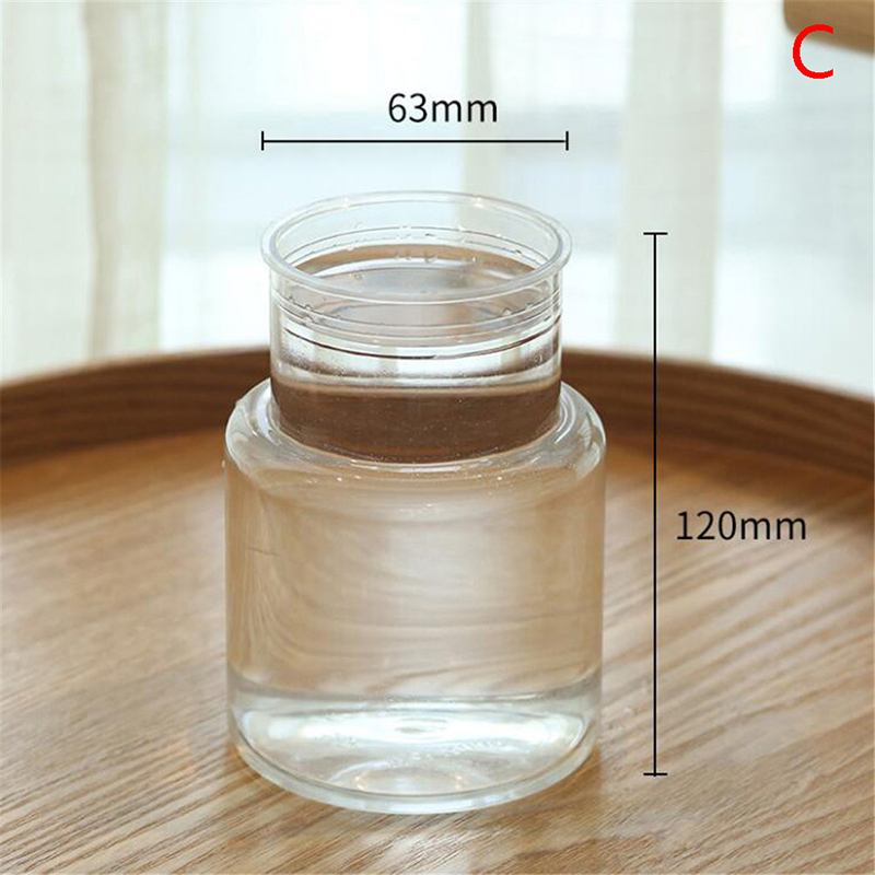 ZIBU Transparent Flower Pot Hydroponic Green Dill Plastic Flower Pot Simple Flowerpot