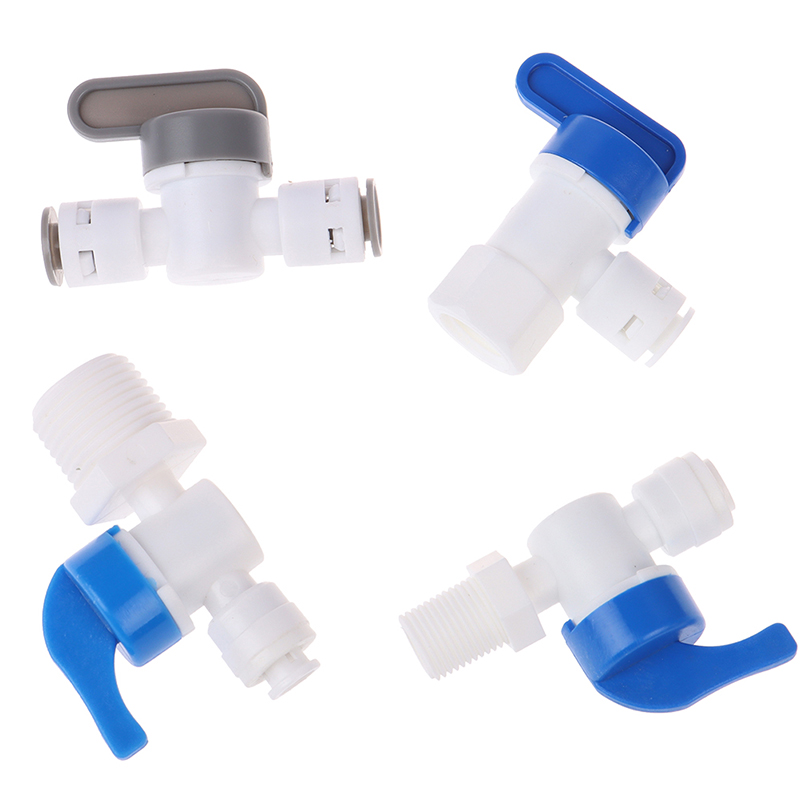 Dinawan 1/4" ball valve inline tap quick connect push fit ro water reverse osmosis