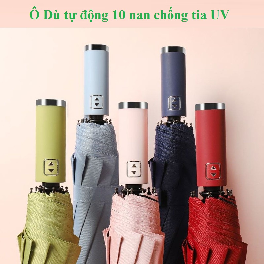 🌂 Ô Dù Tự Động 10 Nan Cao Cấp – Chống Tia UV, Che Mưa Đi Nắng Hoàn Hảo 🌂