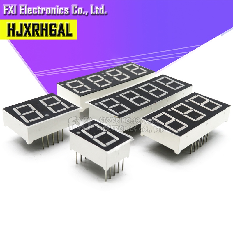 5 cái Ống kỹ thuật số đoạn anốt chung cực âm chung như màu đỏ 1 2 3 4 bit thời gian Ống kỹ thuật số 0.56 inch 12 kim Màn hình đèn LED đỏ mạch tích hợp