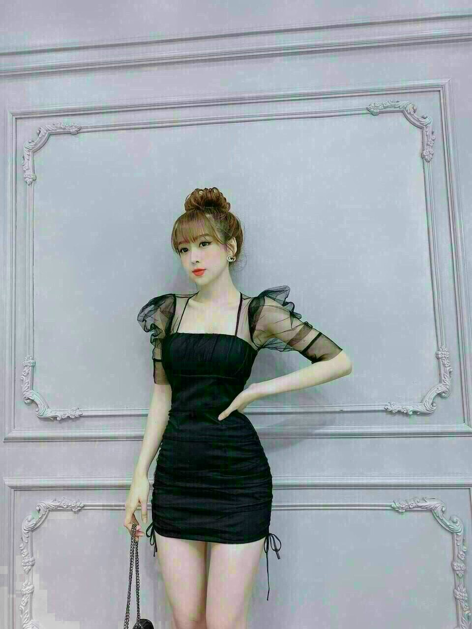 Đầm Body Phối Lưới (Có Mút)