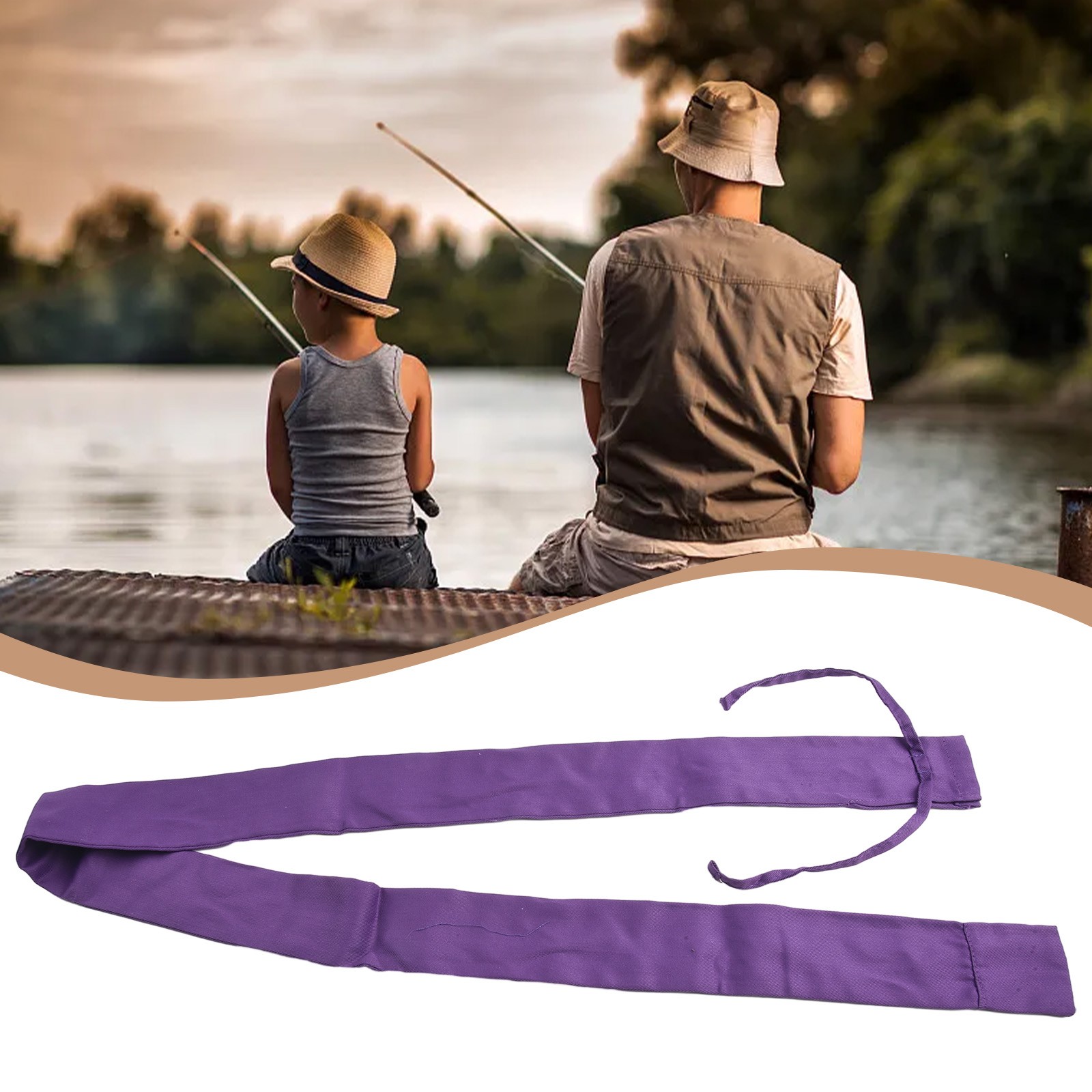1.3M Fishing Rod Bag Rod Sleeve Scratch-resistant Cloth Bag Rod Protection  Bag