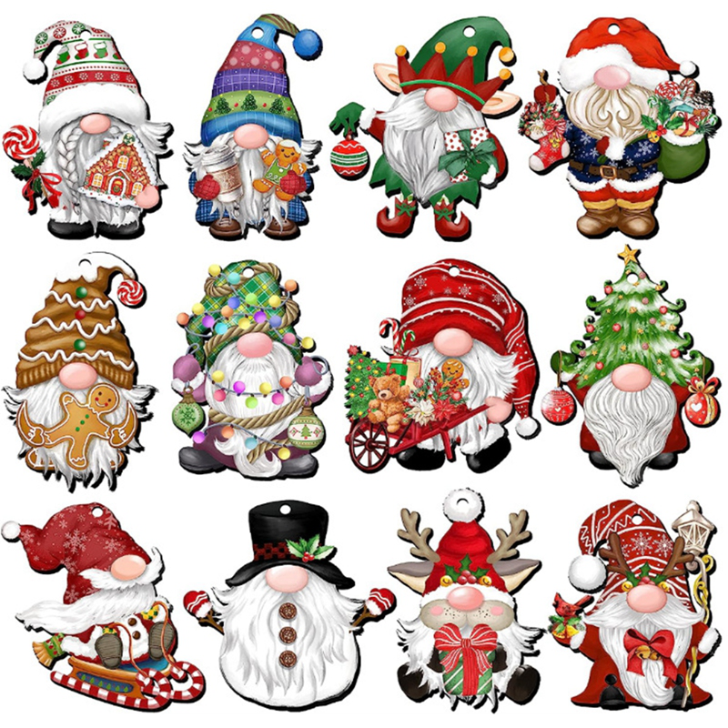 24Pcs/Set Christmas Pendants Christmas Tree Decorations Christmas Decoration Set Christmas Hanging Ornament